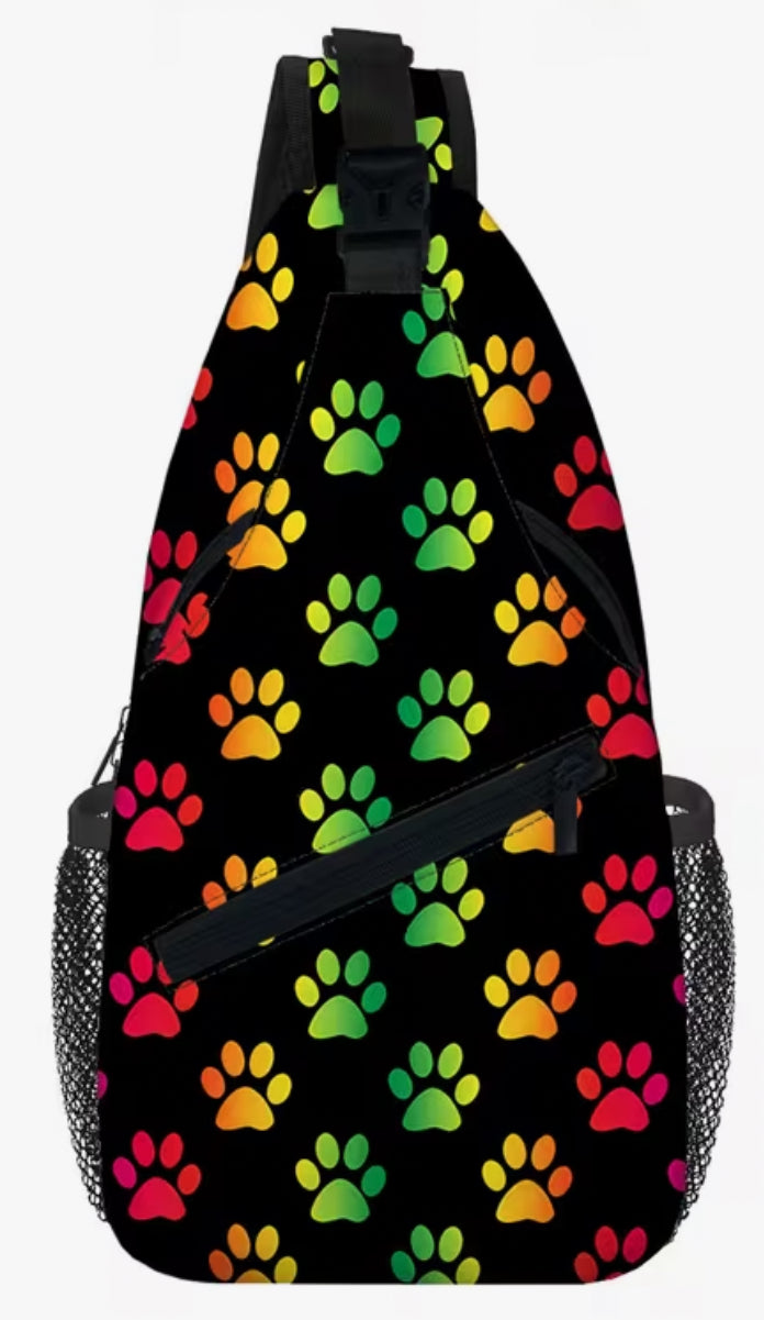 Puppy Print Crossbody Bag