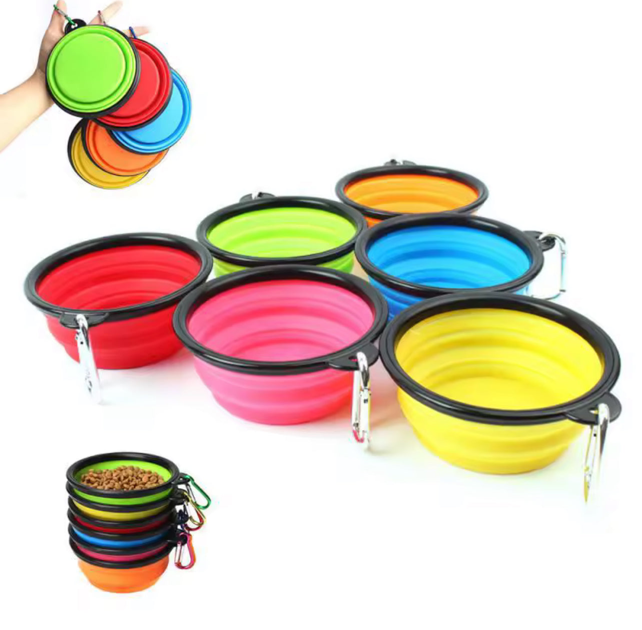 Pet Folding Silicone Bowl