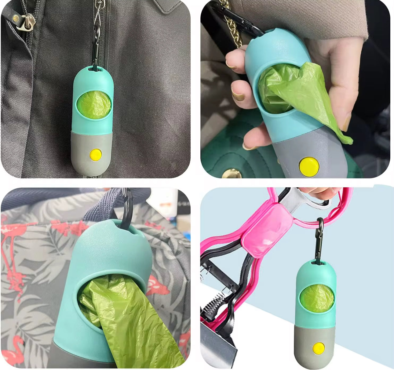 Poop Bag Dispenser with LED Flashlight*