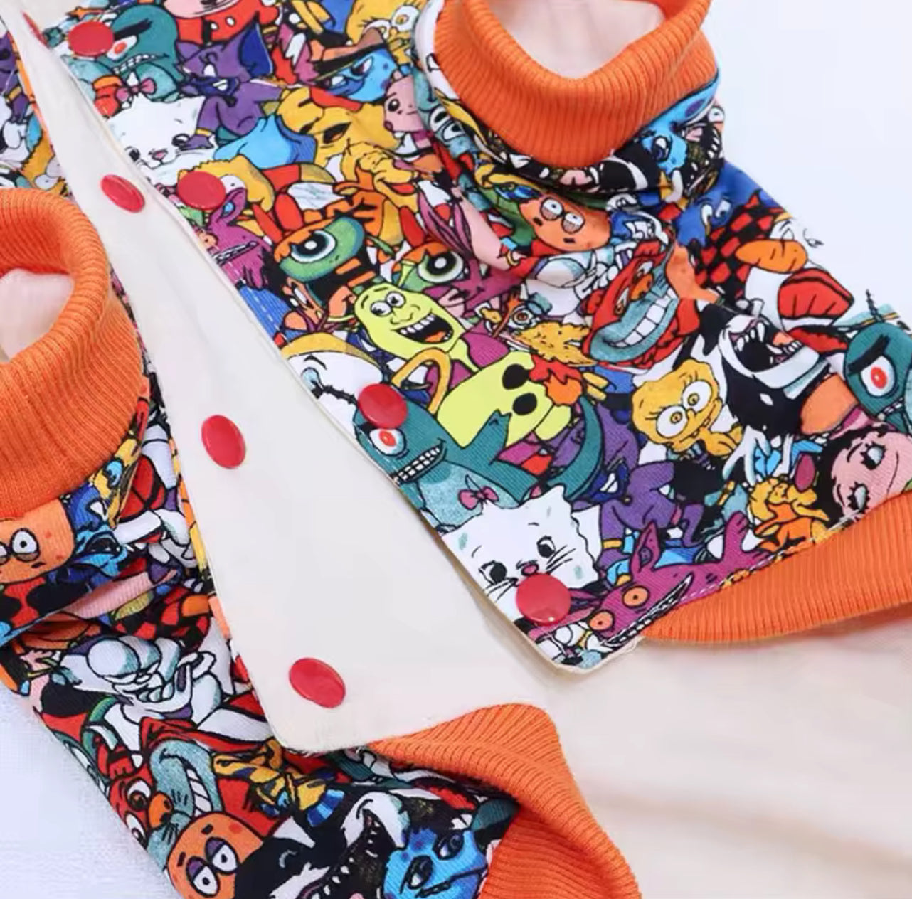 CARTOON REVERSIBLE DOG HOODIE