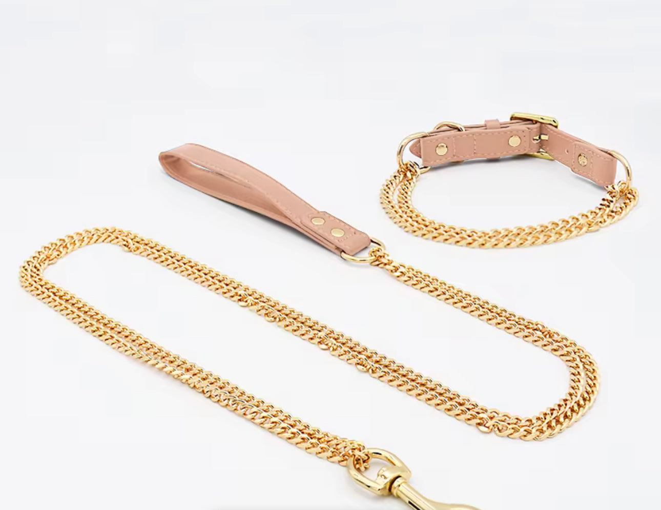 ⭐️NEW ITEM⭐️CHAIN COLLAR AND LEASH SET