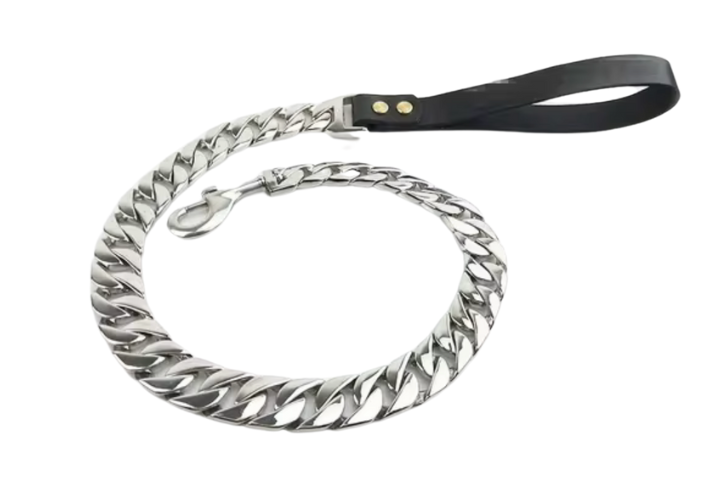 LUXURY CUBAN CHAIN COLLAR AND LEASH