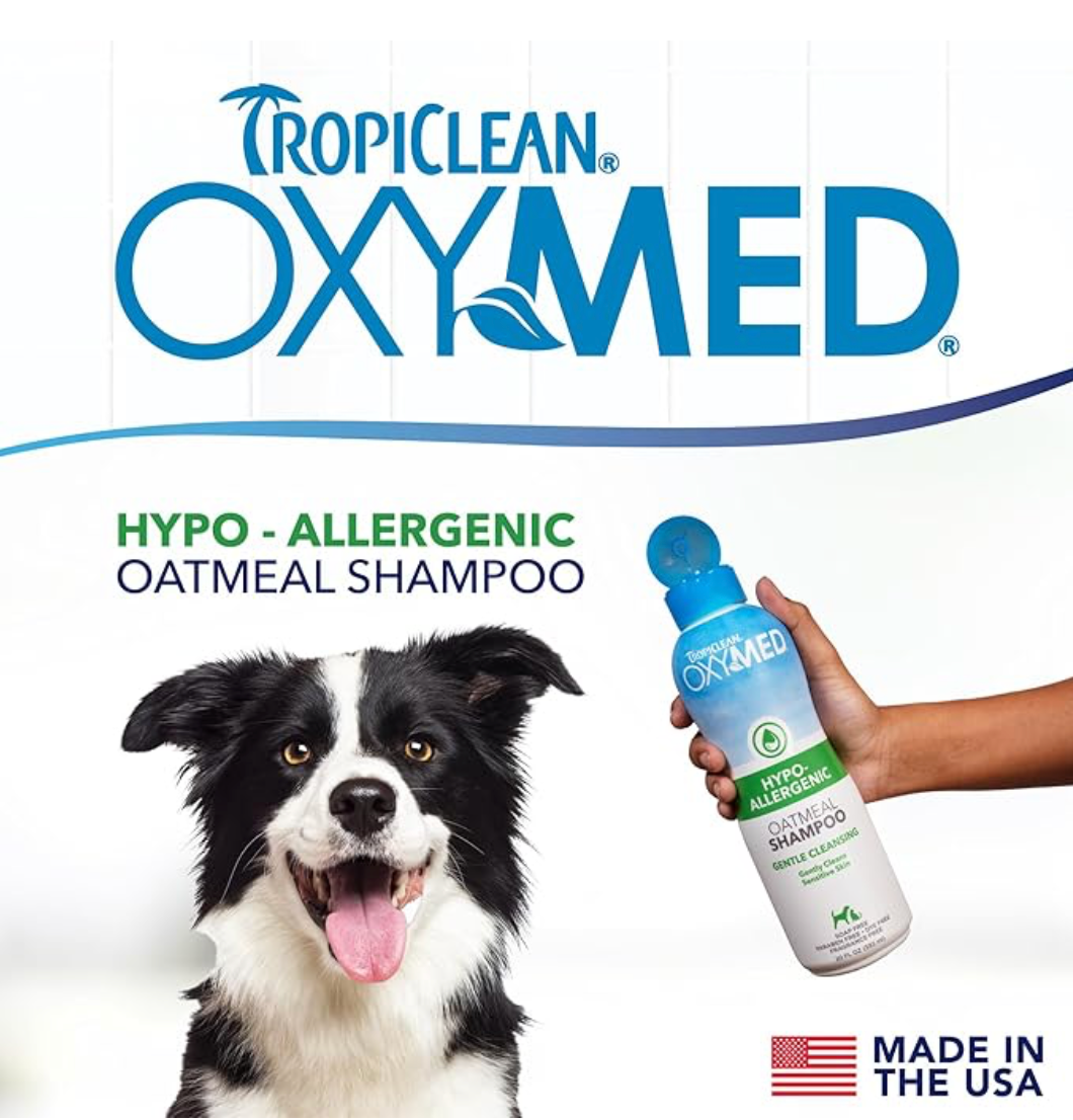 TROPICLEAN OXYMED HYPO-ALLERGENIC SHAMPOO FOR DOGS AND CATS