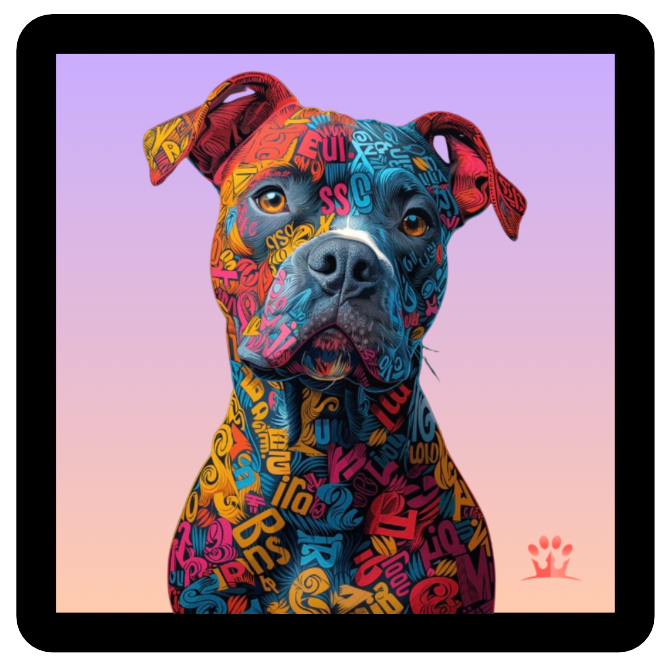 COLORFUL PITBULL PATCH