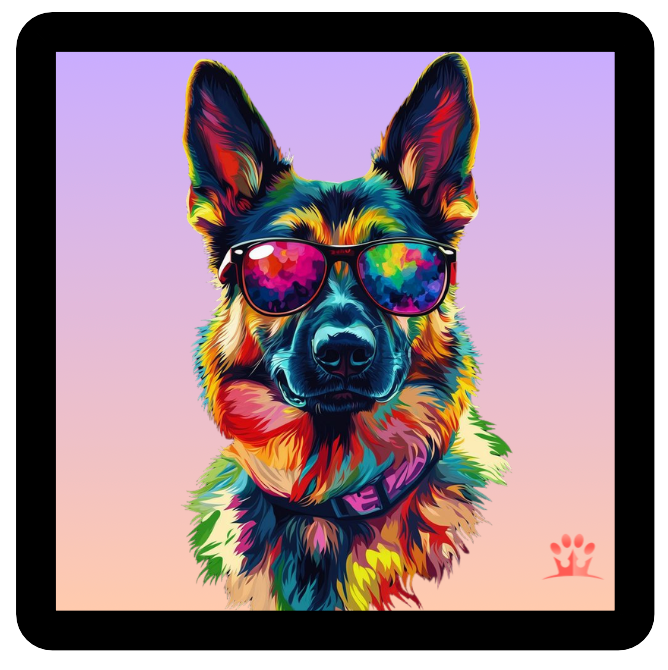 COLORFUL GERMAN SHEPHERD PATCH