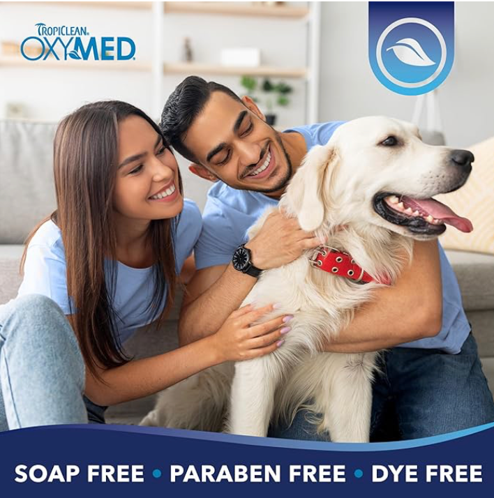 TropiClean Oxymed Soothing Allover Cat & Dog Wipes For Paws And Butt