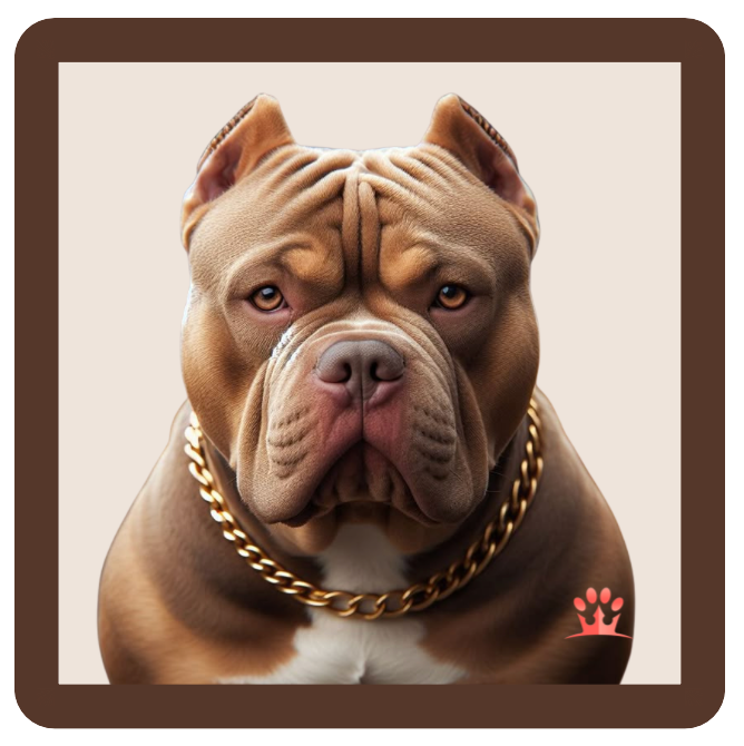 BROWN AMERICAN BULLY PATCH