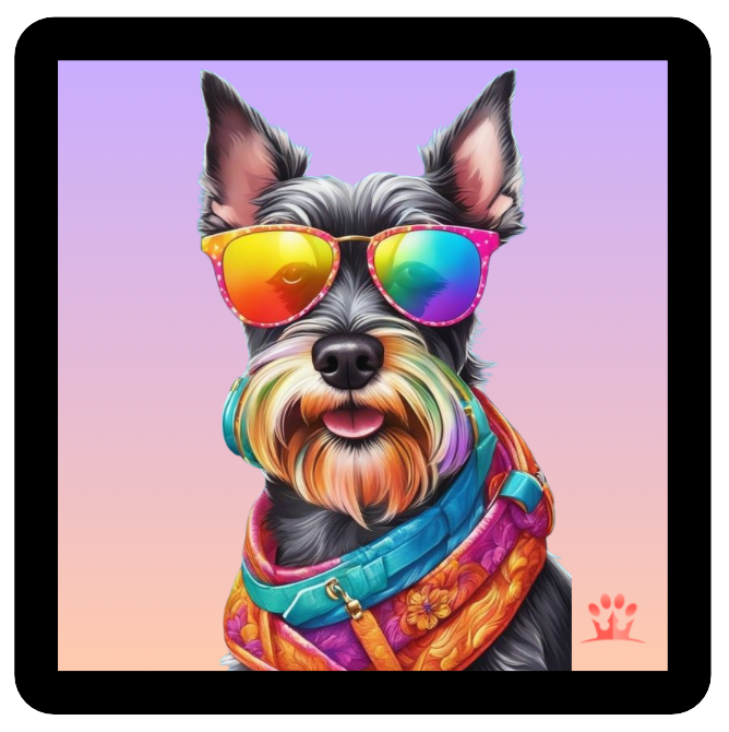 COLORFUL SCHNAUZER PATCH