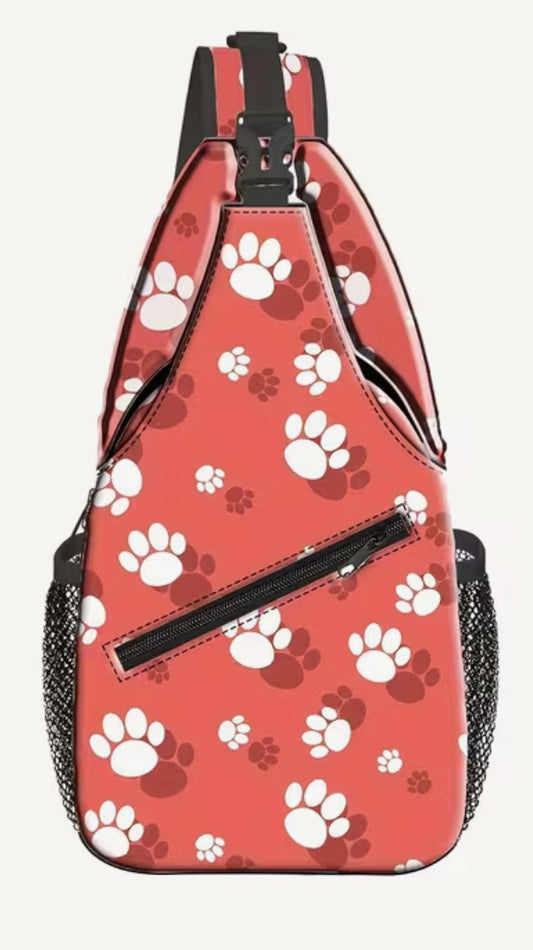 Puppy Print Crossbody Bag