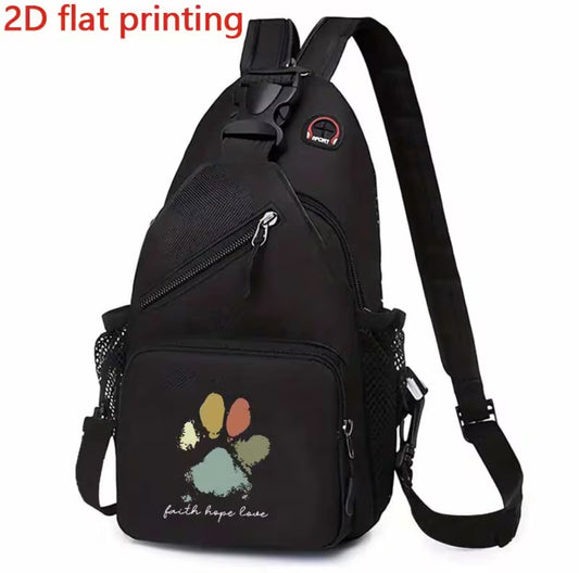 Puppy Print Crossbody Bag