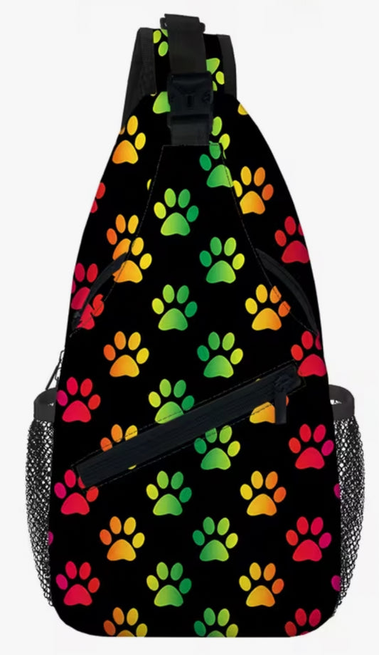 Puppy Print Crossbody Bag