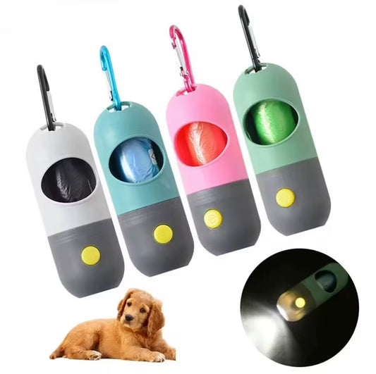 Poop Bag Dispenser with LED Flashlight*
