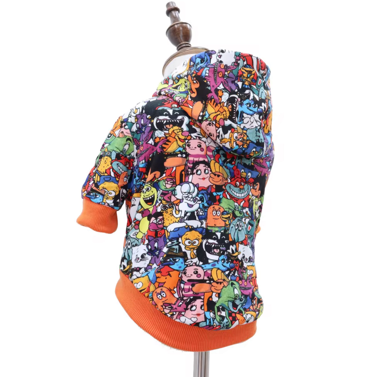CARTOON REVERSIBLE DOG HOODIE