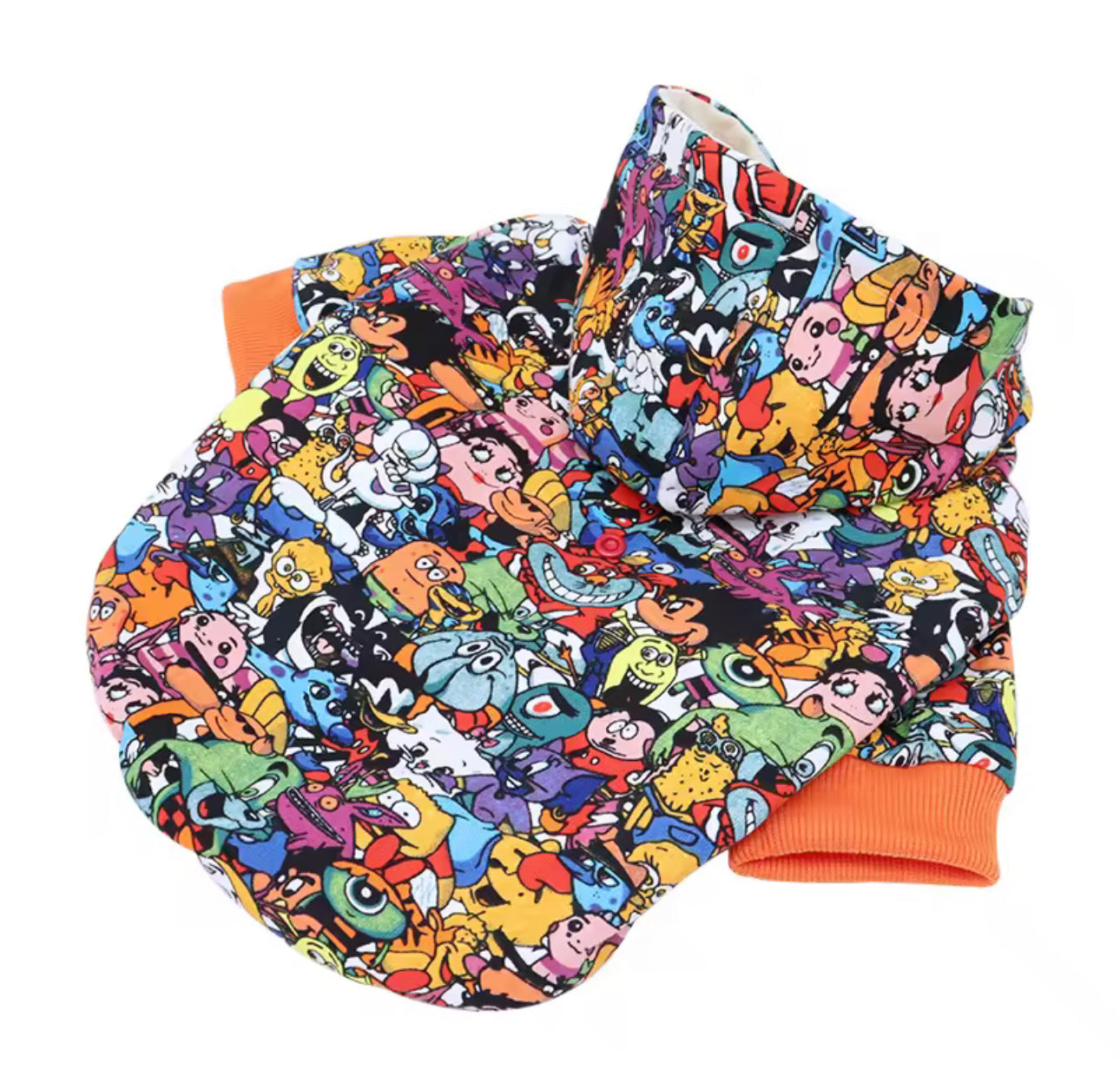 CARTOON REVERSIBLE DOG HOODIE