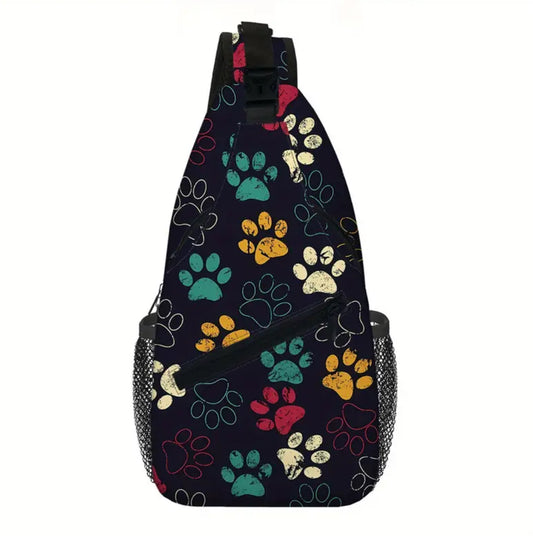 Puppy Print Crossbody Bag