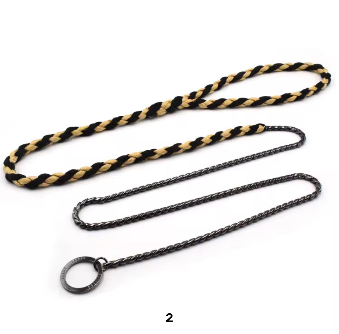 Multicolor Rope Training Leash 50"