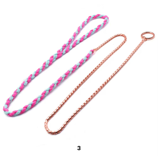 Multicolor Rope Training Leash 50"