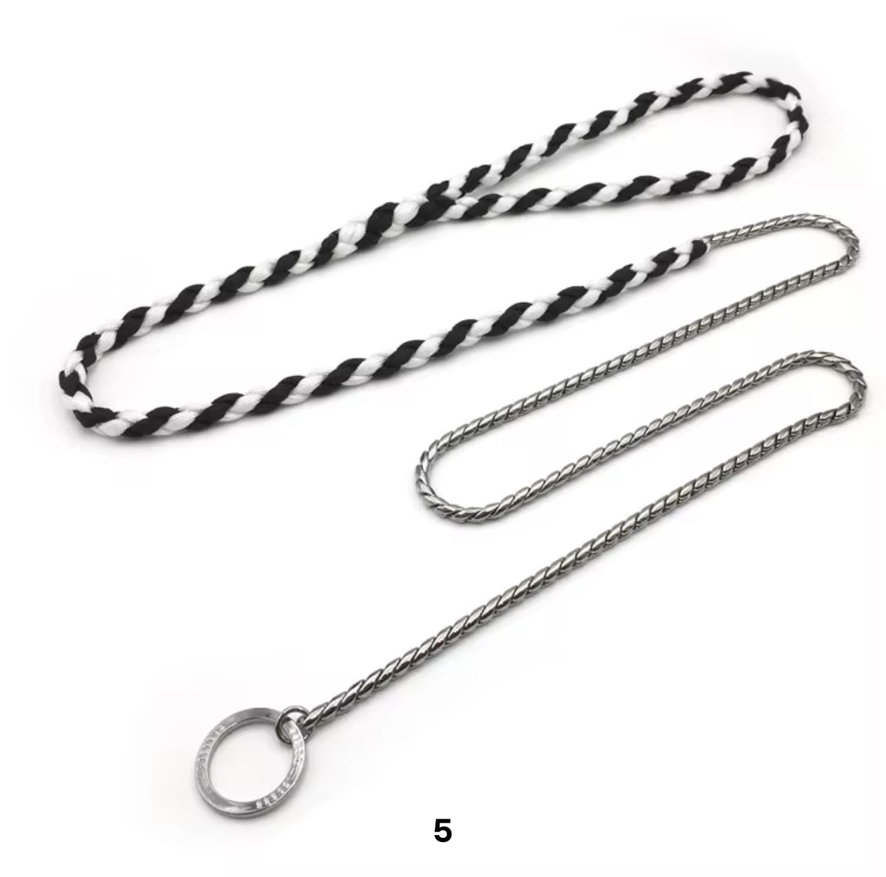 Multicolor Rope Training Leash 50"