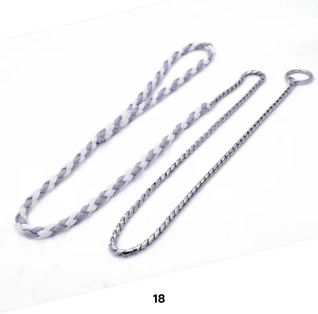 Multicolor Rope Training Leash 50"