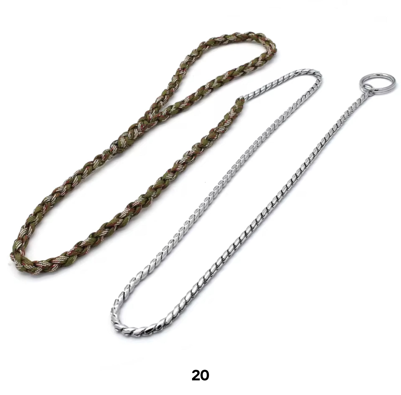 Multicolor Rope Training Leash 50"