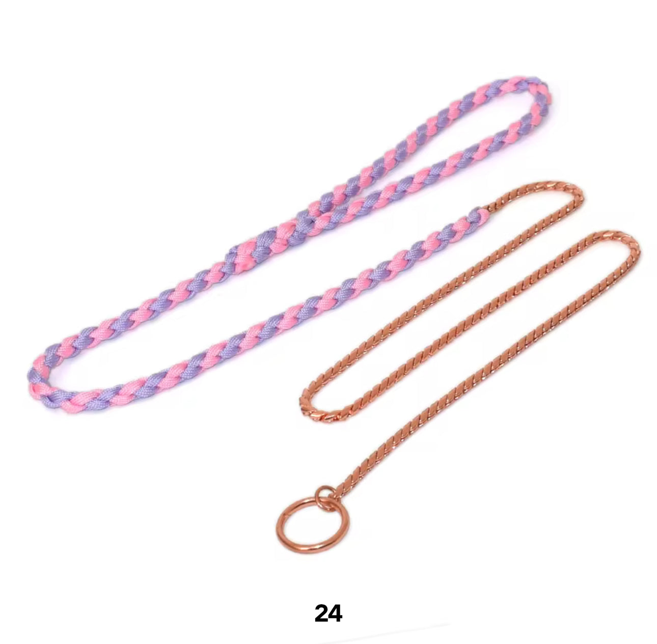 Multicolor Rope Training Leash 50"