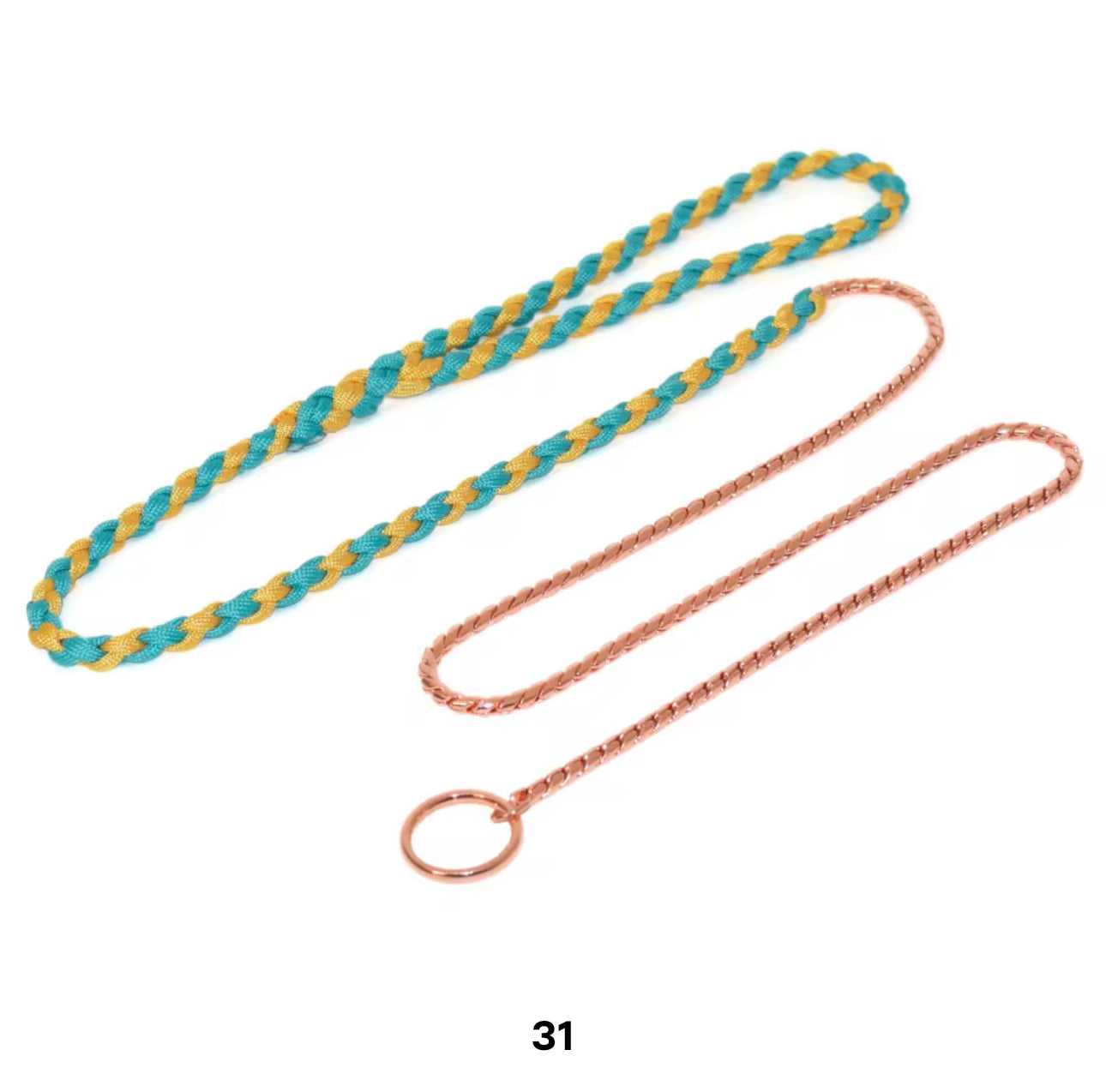 Multicolor Rope Training Leash 50"