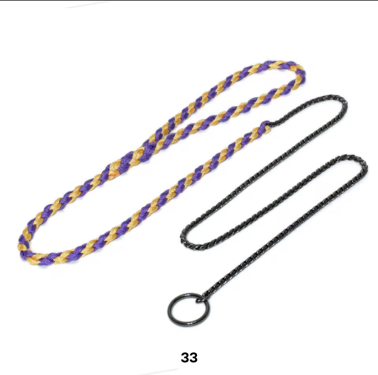 Multicolor Rope Training Leash 50"