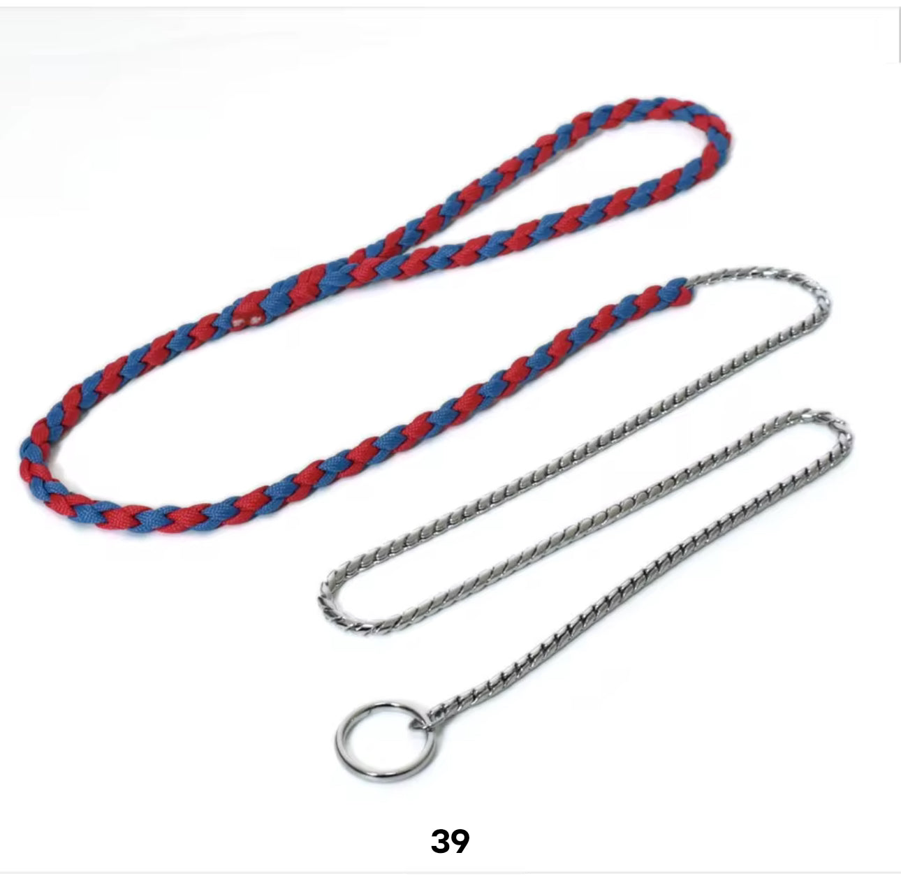 Multicolor Rope Training Leash 50"