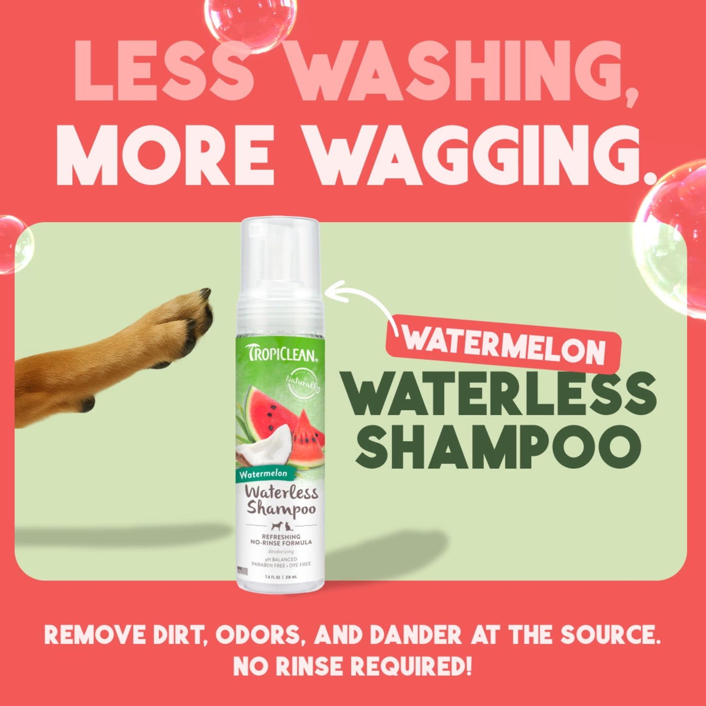 WATERLESS WATERMELON SHAMPOO FOR PETS