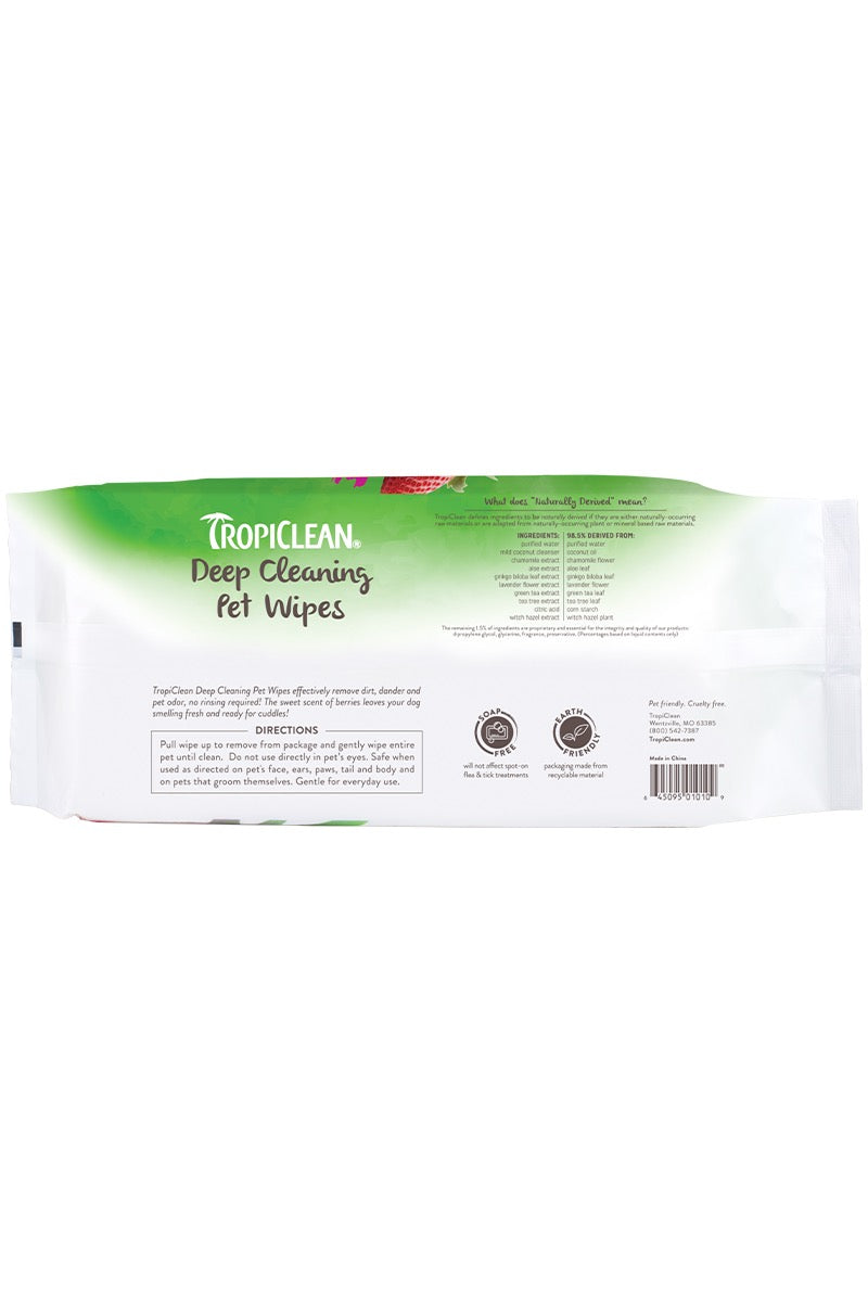 DEEP CLEANING WIPES FOR PETS