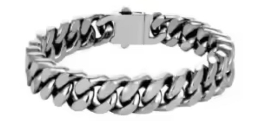 SILVER LUXURY CUBAN CHAIN COLLAR