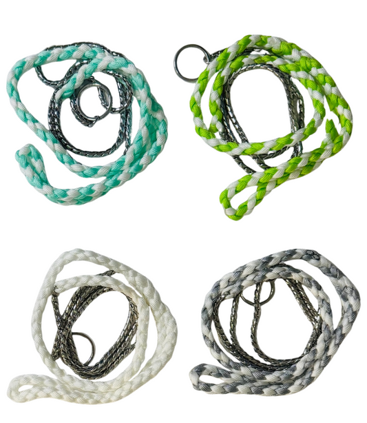 DOG TRAINING LEASH WITH BRAIDED STRAP.
