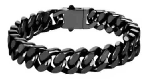 BLACK LUXURY CUBAN CHAIN COLLAR