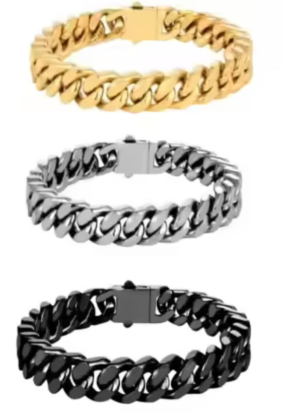 LUXURY CUBAN CHAIN COLLAR AND LEASH