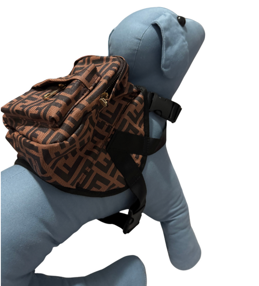 DESIGNER DOG BACKPACK HARNESS