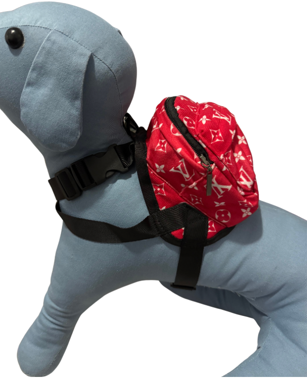 DESIGNER DOG BACKPACK HARNESS