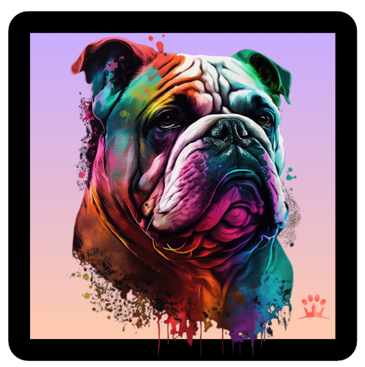 COLORFUL ENGLISH BULLDOG PATCH
