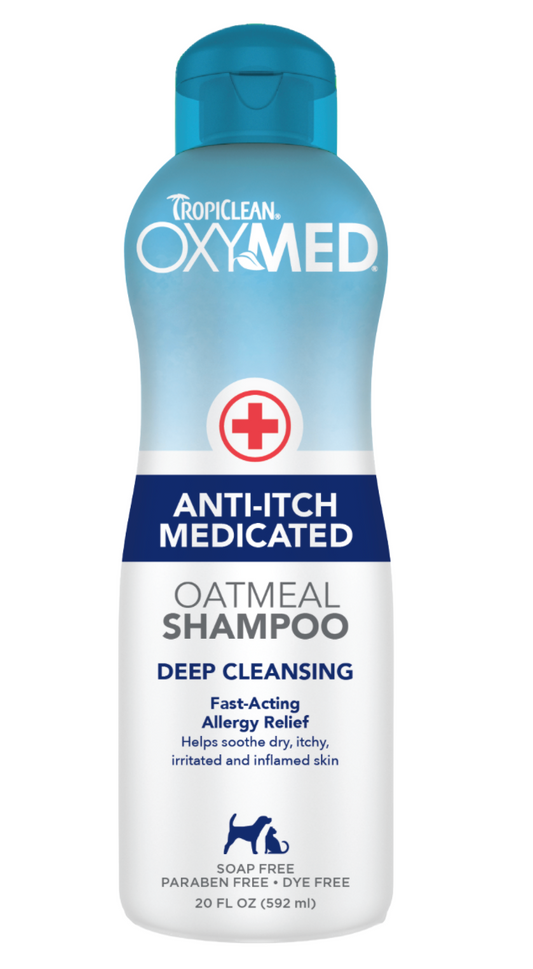 TROPICLEAN OXYMED ANTI-ITCH MEDICATED SHAMPOO FOR DOGS AND CATS
