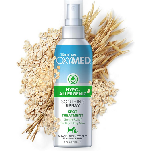 TROPICLEAN OXYMED HYPO-ALLERGENIC SPRAY FOR DOGS AND CATS