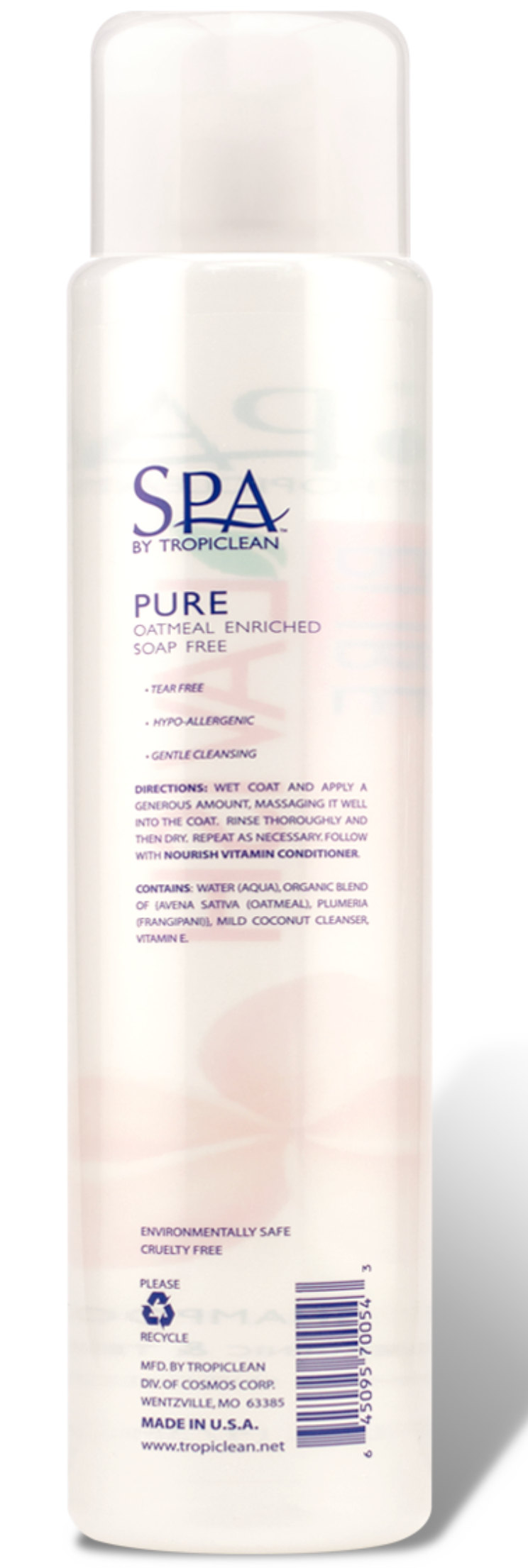 SPA PURE SHAMPOO FOR PETS Hypoallergenic