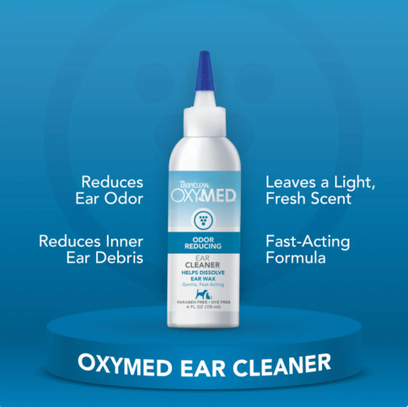 TROPICLEAN OXYMED EAR CLEANER FOR DOGS AND CATS