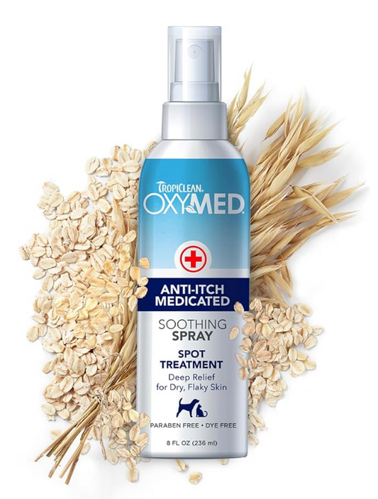 TROPICLEAN OXYMED ANTI-ITCH MEDICATED SPRAY FOR DOGS AND CATS
