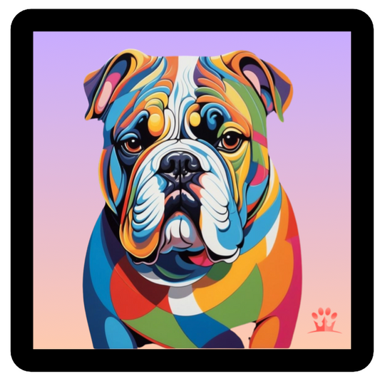 MULTICOLOR ENGLISH BULLDOG PATCH