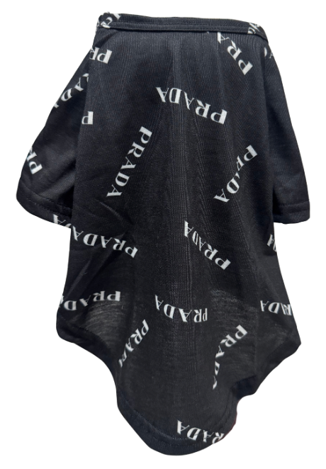 ELEGANT BLK T-SHIRT PRADA STYLE