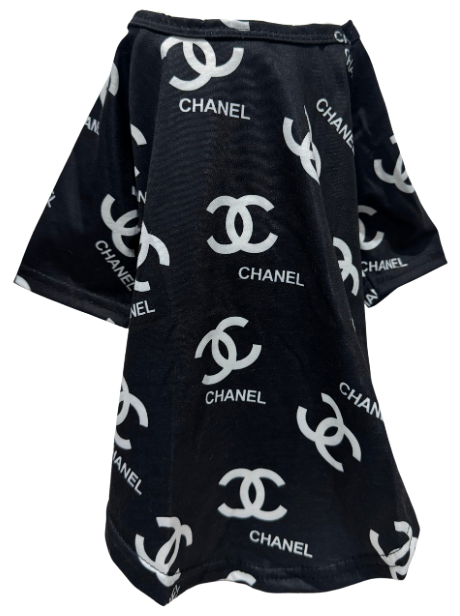 ELEGANT BLK T-SHIRT CHANEL STYLE